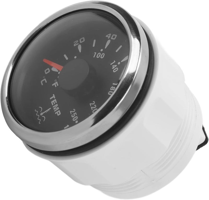52mm Temperature Gauge with 7 Color Backlight Universal 1600 22Ω for Marine Automotive and Industrial Applications - Image 5