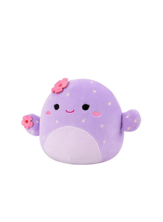 Squishmallows SQCR - Little Plush (7.5" Squishmallows) (Adrienne - Purple Barrel Cactus) - Image 2