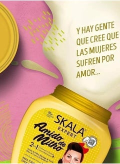 SKALA Skala Amido de Milho 2 in 1 Vegan Hair With Corn Strach Treatment Cream hydrates and repairs damaged hair 1000g ( Brazil )  - Image 3