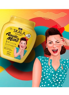 SKALA Skala Amido de Milho 2 in 1 Vegan Hair With Corn Strach Treatment Cream hydrates and repairs damaged hair 1000g ( Brazil )  - Image 4