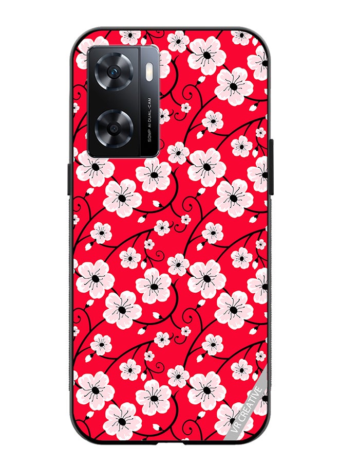 VR CREATIVE Protective Case Cover For Oppo A57/A77s Flower Design Multicolour - Image 1