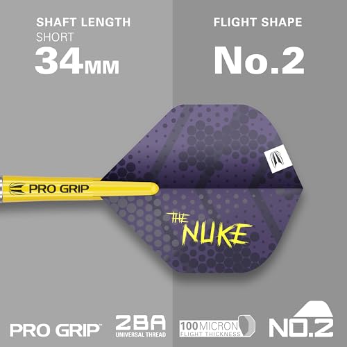 Target Darts Luke Littler Brass Soft Tip Darts Set – 19G Pixel Tip Dart, The Nuke Player Edition Dart Set, Dart Flights, Shafts & Dart Case Included | Professional Dart Accessories - Image 4