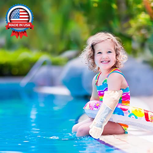 AquaShield Reusable Waterproof Cast Cover for Child Small Full Arm (A26) - Pool, Shower, & Bath Safe, Skin-Friendly Bandage Protector for Hand, Wrist, Elbow & Arm - Made in USA - Image 5