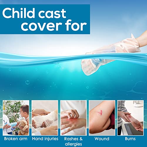 AquaShield Reusable Waterproof Cast Cover for Child Small Full Arm (A26) - Pool, Shower, & Bath Safe, Skin-Friendly Bandage Protector for Hand, Wrist, Elbow & Arm - Made in USA - Image 4