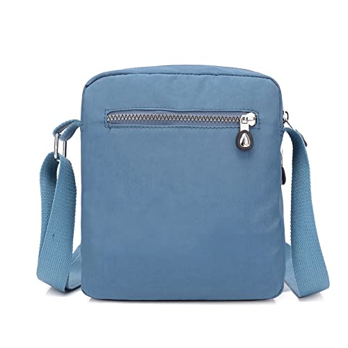 KARRESLY Casual Nylon Purse Handbag Crossbody Bag Waterproof Shoulder Bag for Women (Blue) - Image 4