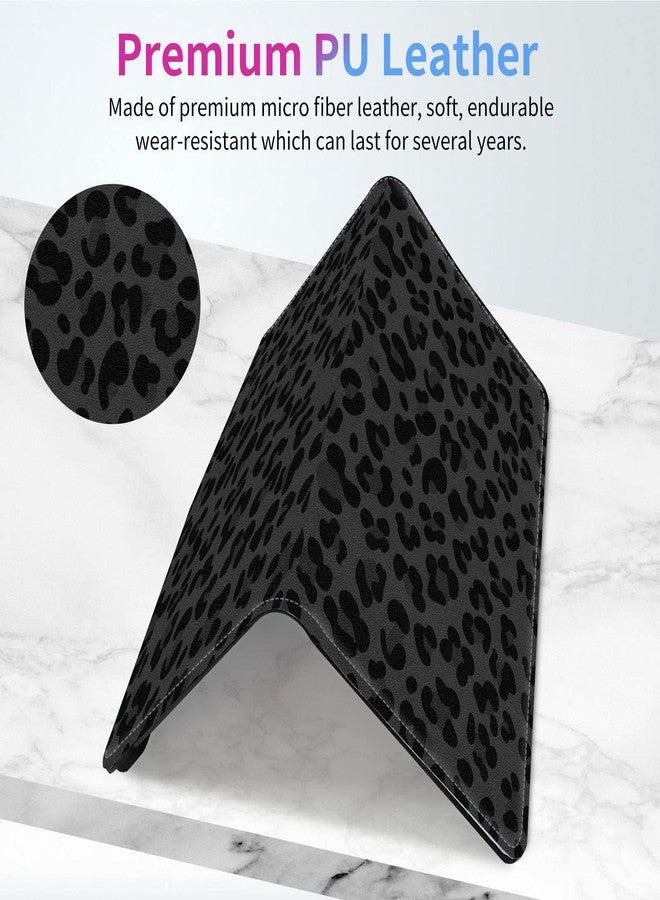 SDDFRHGH Car Registration and Insurance Holder,Leather Insurance License and Registration Card Holder for Car Glove Box, Auto Truck Document Holder Organizer for Men Women- Black leopard print - Image 5