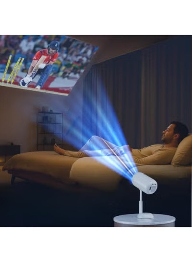 جهاز عرض ذكي LED بدقة 4K ألترا إتش دي - نظام أندرويد 13 - تركيز وتصحيح انحراف تلقائي - 4000 لومن - واي فاي وبلوتوث - HDMI وUSB - تعديل ارتفاع وزاوية - عكس شاشة - Image 2