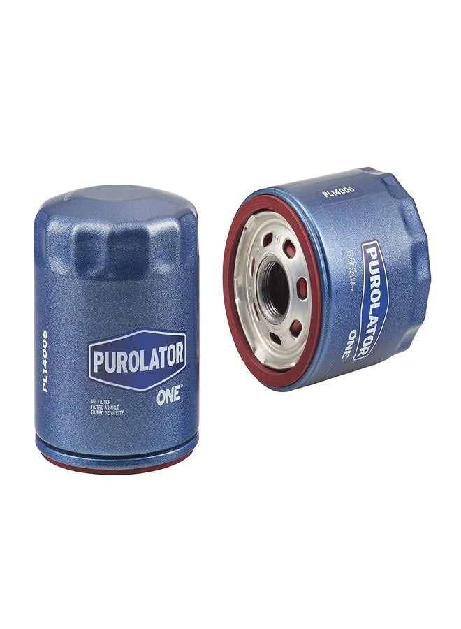 Purolator فلتر زيت المحرك Purolator PL14006 ONE المتطور ذو الغطاء الدوار، لون أزرق، فلتر واحد - Image 2