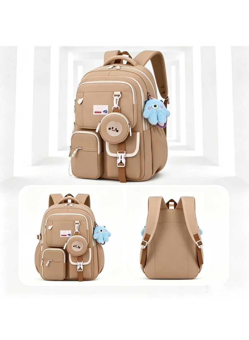 New Style School Backpack for Boys and Girls, 1-3 Grade,  Large Capacity, Waterproof Lightweight Spine-Protective Wear-Resistant Breathable - Image 1