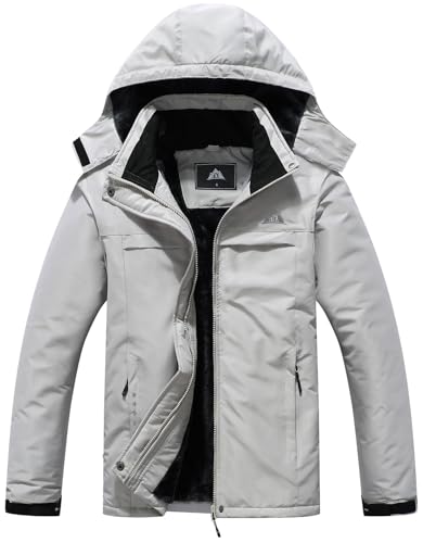 MOERDENG Women's Ski Jacket Warm Winter Coat Hooded Snowboarding Jackets Waterproof Mountain Windbreaker for Hiking Traval - Image 1