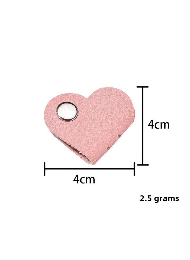Loquat Data Cable Storage Artifact Cable Tie Organizer Computer Cable Tie With Desktop Wire Route Fixed Tie Winding-Color:Love Style-pink - Image 5