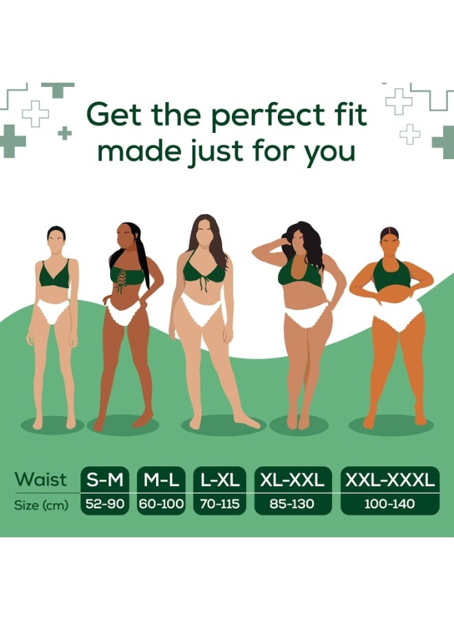 Evereve Anti Bacteria Period Panty for Girls & Women, (L-XL), 10 Pcs, 360 Degree Overnight Coverage, 99.9% Bacteria Free, High Absorbency for Heavy Flow, Maternity Postpartum Disposable Panty - Image 2