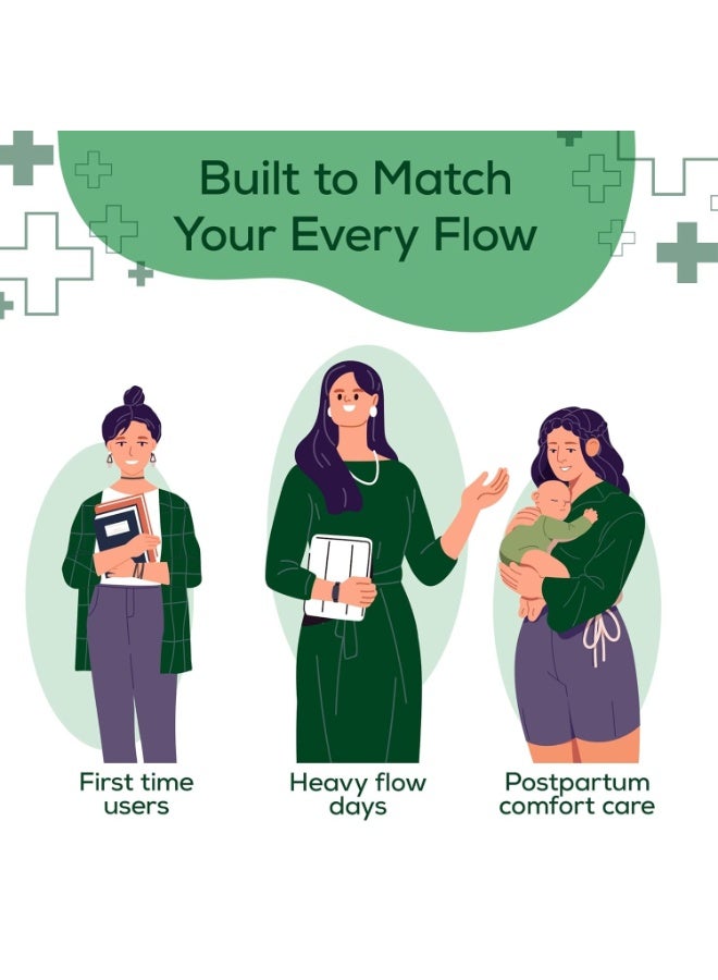 Evereve Anti Bacteria Period Panty for Girls & Women, (L-XL), 10 Pcs, 360 Degree Overnight Coverage, 99.9% Bacteria Free, High Absorbency for Heavy Flow, Maternity Postpartum Disposable Panty - Image 3