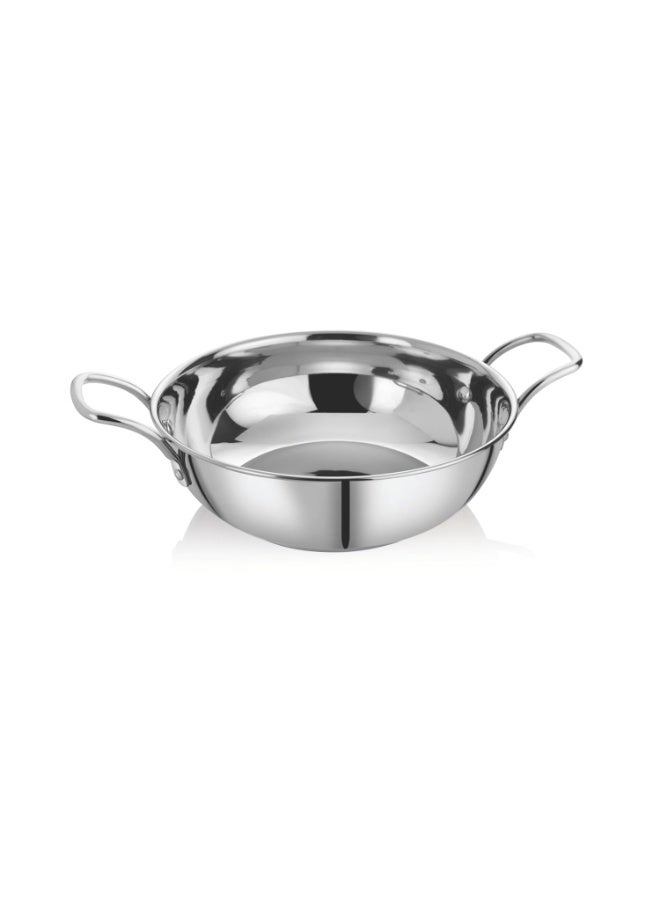 EMBASSY Stainless Steel Sandwich Bottom Kadhai (Size 14, 27 cms) - 2800 ml - Image 1