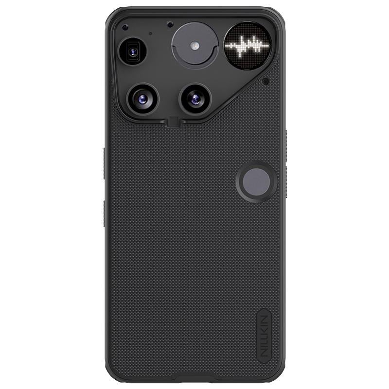 نيلكين For Nothing Phone 3 Frosted Shield Pro Pc + TPU Phone Case (أسود) - Image 1