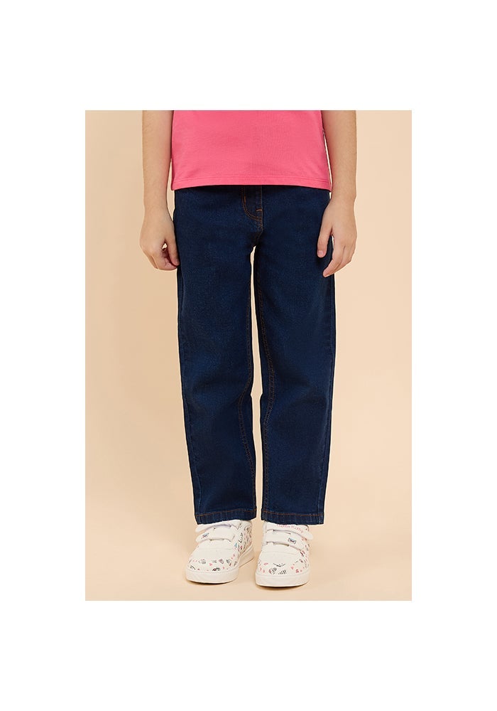 R&B Washed Straight Fit Jeans with Button Closure - Image 1