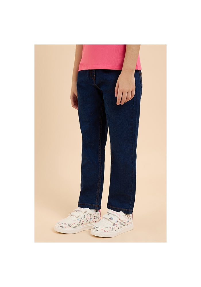 R&B Washed Straight Fit Jeans with Button Closure - Image 4