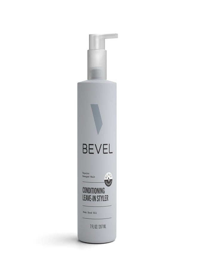 Bevel Leave In Conditioner for Men - Curly Hair Conditioner with Hemp Seed Oil and Biotin, Detangles Moisturizes and Strengthens Hair, 7 Oz - Image 1