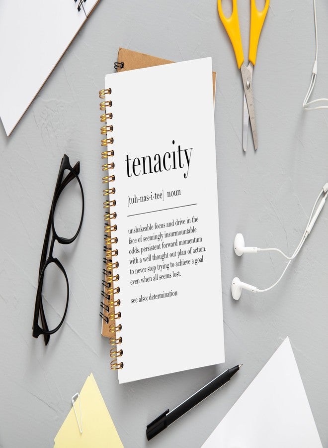 Ecezatik Inspirational Spiral Notebook,Inspirational Journal,Inspirational Journal for Women Men Writing,Tenacity Spiral Notebook 8.3×5.5 Inch - Image 2