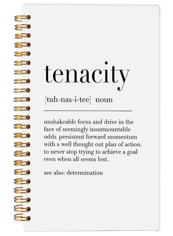 Ecezatik Inspirational Spiral Notebook,Inspirational Journal,Inspirational Journal for Women Men Writing,Tenacity Spiral Notebook 8.3×5.5 Inch - Image 1