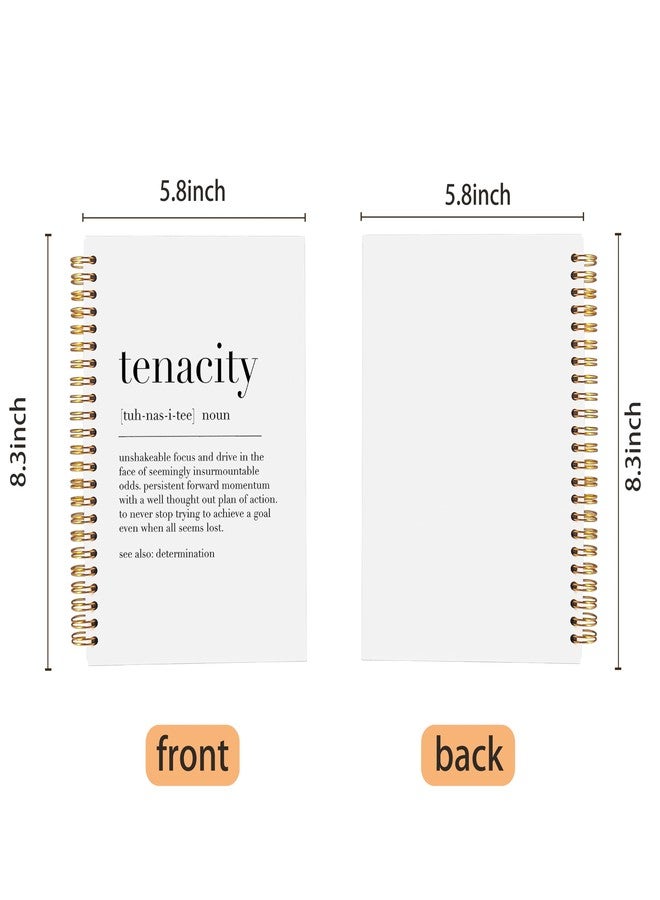 Ecezatik Inspirational Spiral Notebook,Inspirational Journal,Inspirational Journal for Women Men Writing,Tenacity Spiral Notebook 8.3×5.5 Inch - Image 5