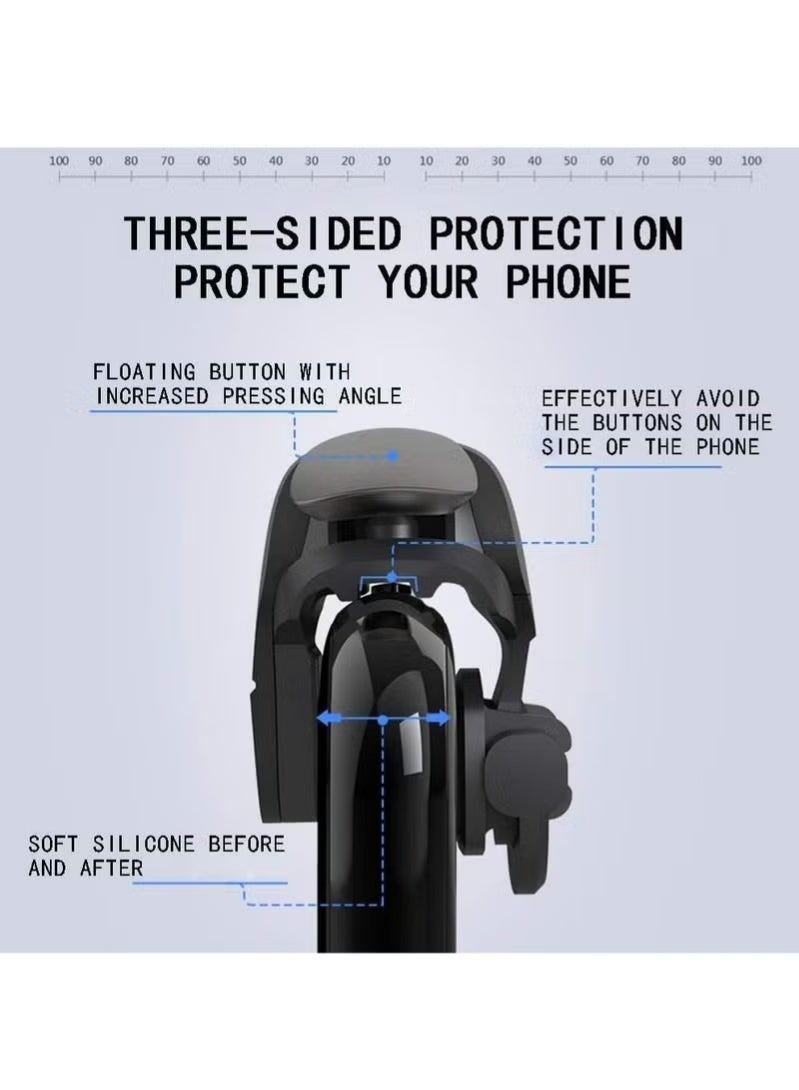 Mobile Shooting Games Fire Trigger, PUBG/COD Portable Gaming Grip Sensitive Shoot Aim Joysticks, Aim Button L1R1 Shooter Joystick For iPhone Android Phone Game Pad - Image 3