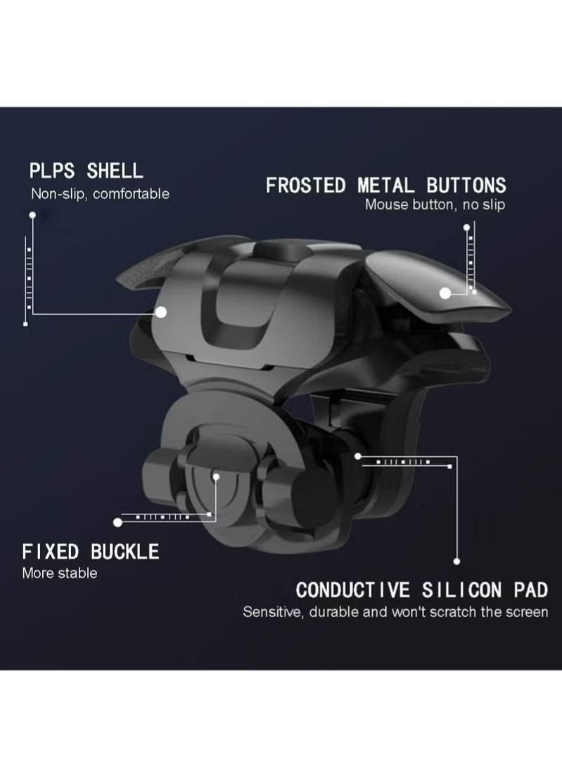 Mobile Shooting Games Fire Trigger, PUBG/COD Portable Gaming Grip Sensitive Shoot Aim Joysticks, Aim Button L1R1 Shooter Joystick For iPhone Android Phone Game Pad - Image 2