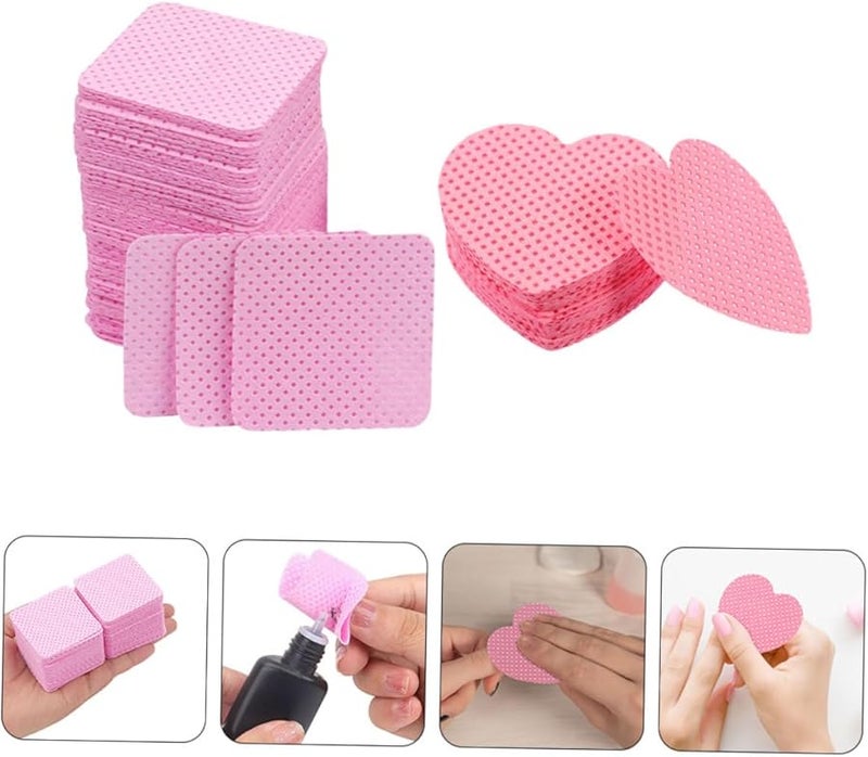 مناديل وردية فائقة الامتصاص 400 ورقة للأظافر الجل وإزالة المكياج حجم السفر - Image 3