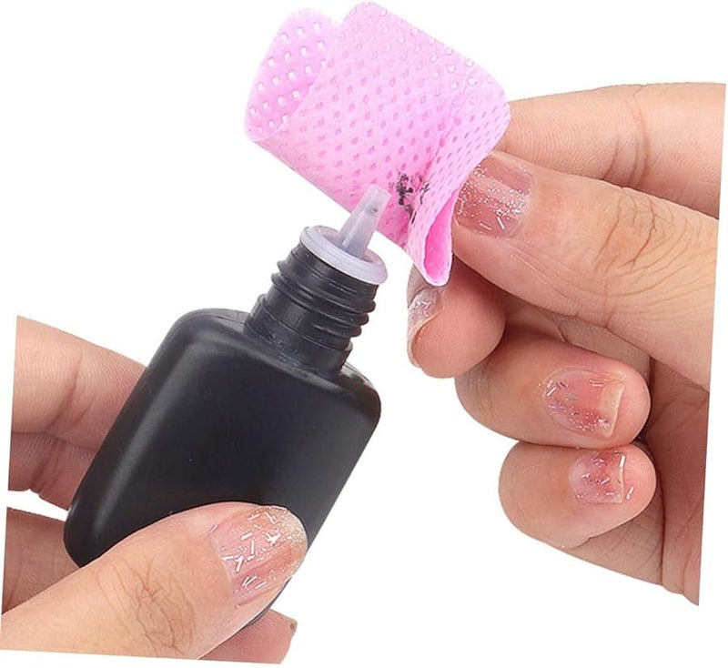 مناديل وردية فائقة الامتصاص 400 ورقة للأظافر الجل وإزالة المكياج حجم السفر - Image 5