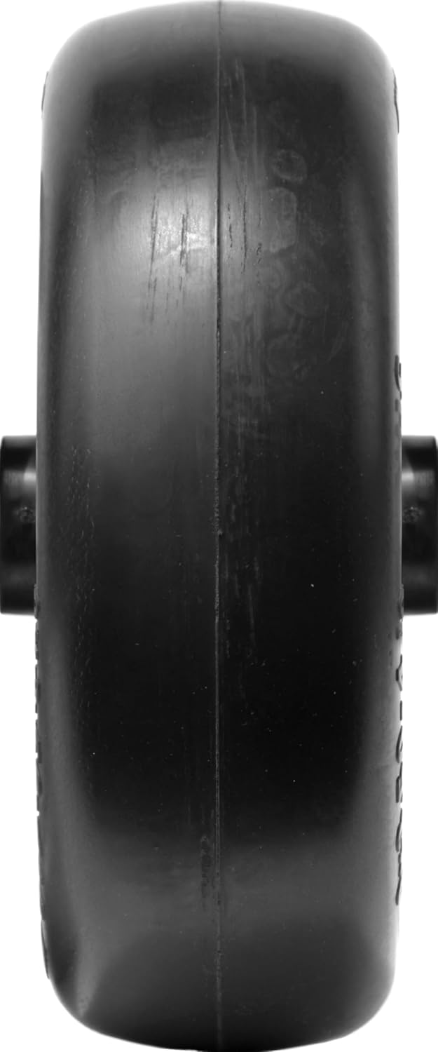 Marathon Marathon 9x3504 Flat Free Lawnmower Tire on Wheel 4 Centered Hub 34 Bushings  - Image 3