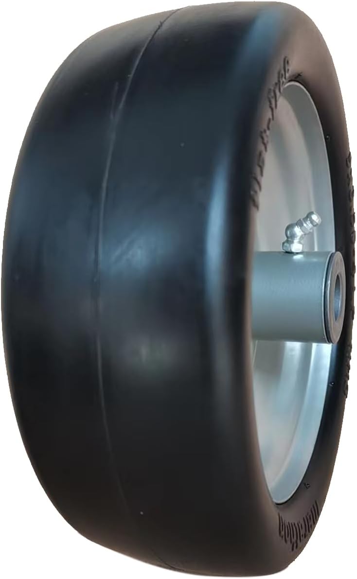 Marathon Marathon 9x3504 Flat Free Lawnmower Tire on Wheel 4 Centered Hub 34 Bushings  - Image 1