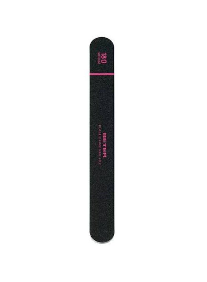 Beter Fiberglass Nail File, Medium, 120/180 Grit, Black, Ref. 05024