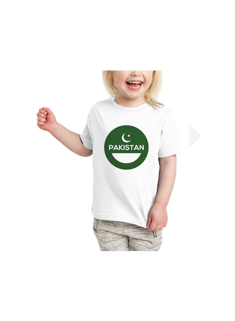 Pakistan Independence Day T Shirt for Girls, Cap, Badge, Flag Set Celebrate Pakistan Independence Day with this Kids Combo Pack in Style - Image 3