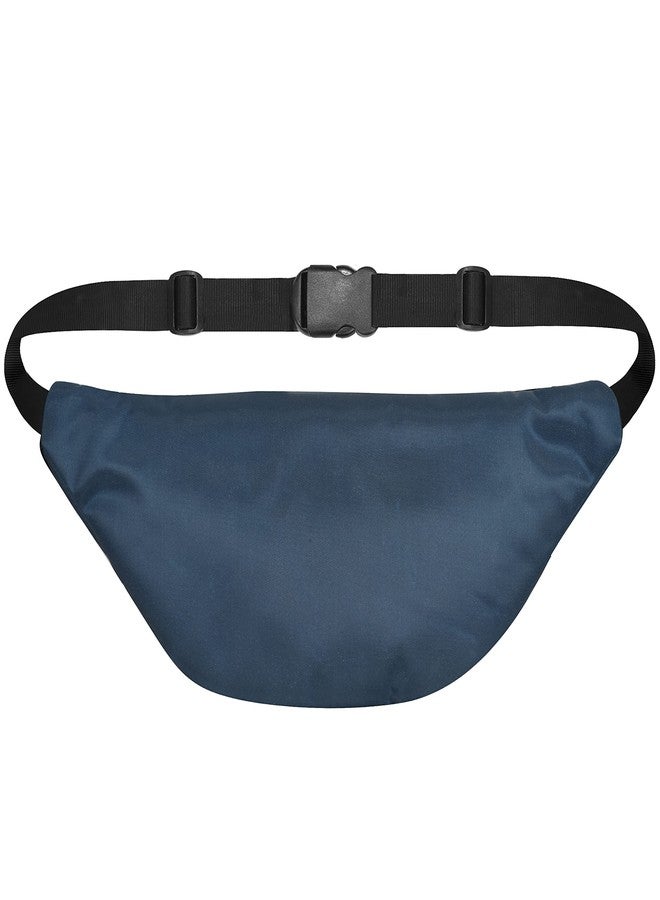 Syutm Waist Pack Slinger Travel Handy Hiking Zip Pouch Document Money Phone Belt Sport Bag Bum Bag for Men and Women Nylon (Navy Blue) - Image 2