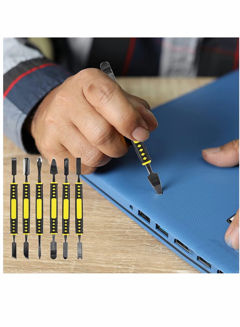 SYOSI Metal spudger, Mobile phone disassembly, Computer digital repair tools, Multifunctional disassembly stick, Precision Metal Crowbar Set Repair Tools, 6-piece set - Image 4