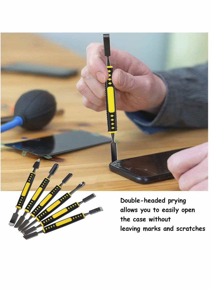 SYOSI Metal spudger, Mobile phone disassembly, Computer digital repair tools, Multifunctional disassembly stick, Precision Metal Crowbar Set Repair Tools, 6-piece set - Image 3