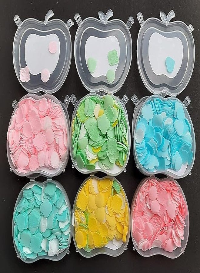 MINtile Paper Soap Strips for Travel Travelling Essentials for Kids, Men & Women Dissolvable Soap Sheets for Hand Wash Portable Flower Tube Petals Apple Shape Bottle Paper Soap(pack of 2) - Image 4