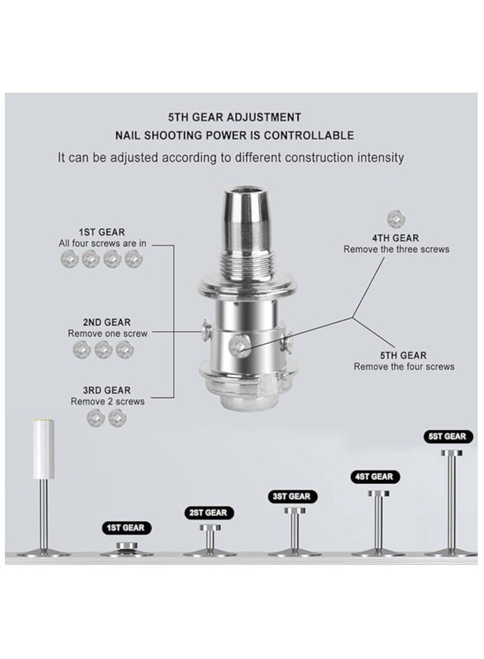 Nail Wall Fastening Tool for Cement Wall Manual Steel Nails Gun Tool Concrete Nail Gun Mini Portable Nail Shooting Machine with Nails for Household Woodworking - Image 3