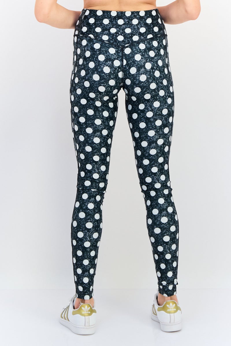 Nike Women Dri Fit Polka Dots Training Leggings, Multicolor - Image 4