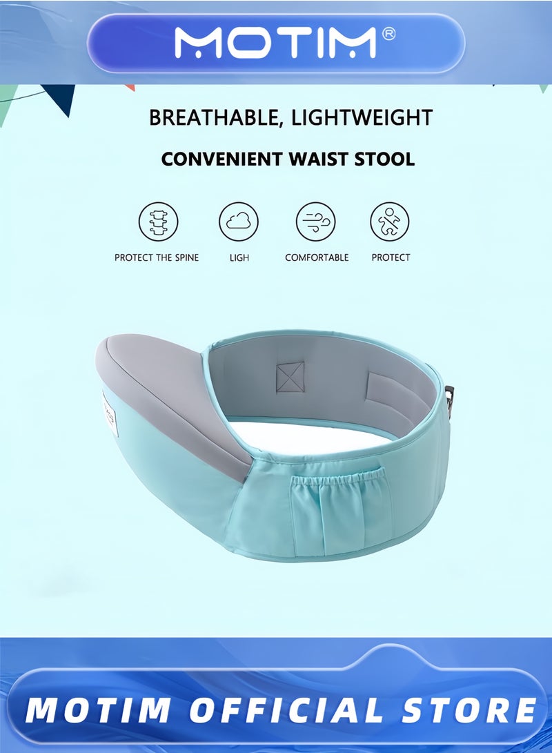Motim Baby Hip Seat Carrier Lightweight Adjustable Back Supporting Waist Stool 3 in 1 Baby Carrier Newborn to Toddler Seat  - Image 2