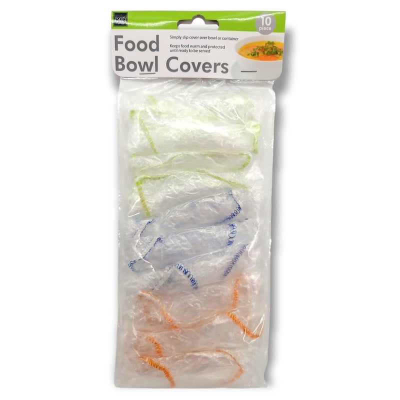 Handy Housewares Handy Housewares 10Piece Reusable Fitted Elastic Food Bowl Cover Set  Includes 3 Sizes Fitting From 7 to 14 Bowls 1 Set 