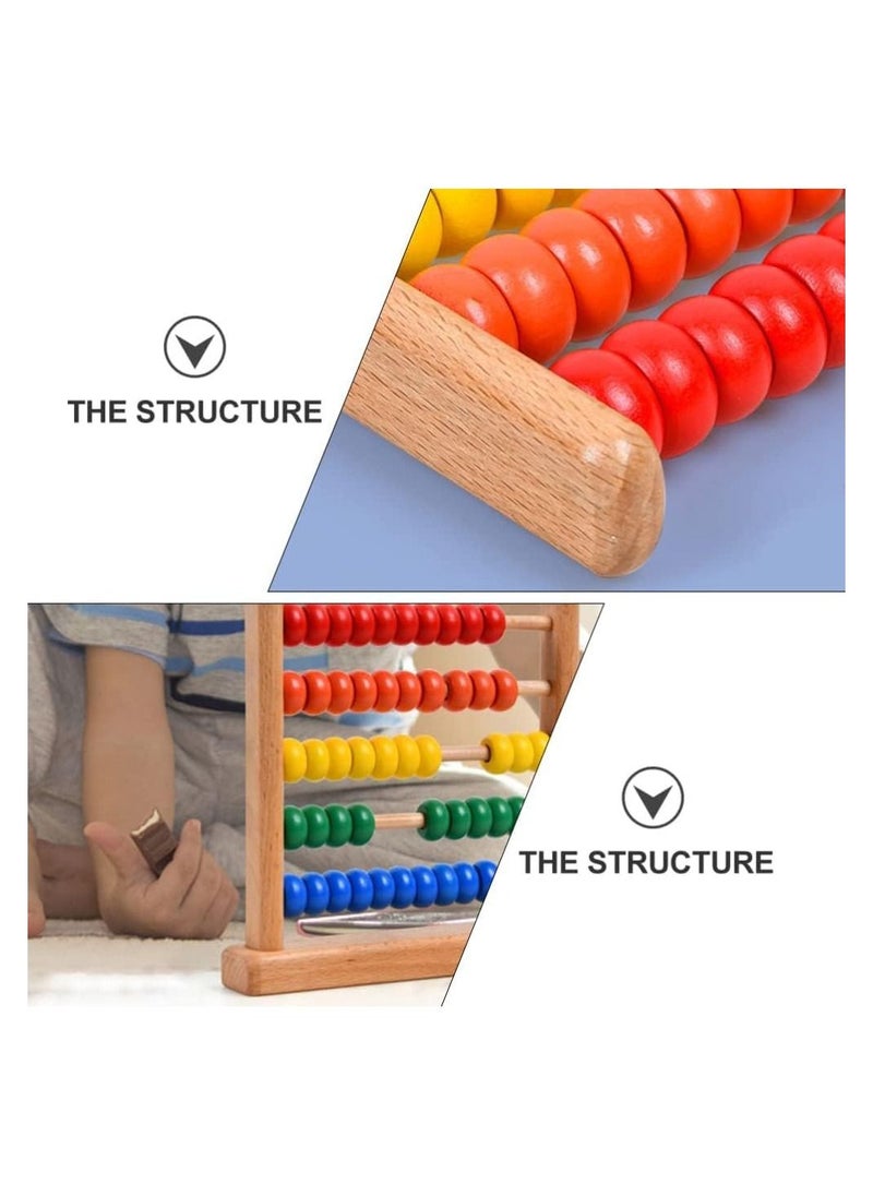 Y&D - Wooden Counting Toy Abacus Bead Wood Classic Tool Portable Numbers Math Calculating for Home Classroom School - Image 1
