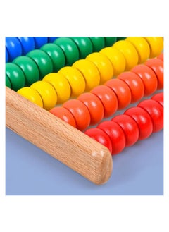 Y&D Wooden Counting Toy Abacus Bead Wood Classic Tool Portable Numbers Math Calculating for Home Classroom School  - Image 5