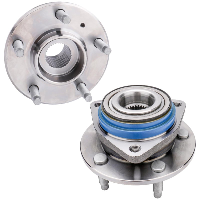 IRONTEK Front Wheel Hub and Bearing Assembly 513121 Compatible for Cadillac 19972002 Eldorado19972004 Seville19972005 DeVille20062011 DTS WABS 5 Lugs Wheel Hub Assembly 2 PCS