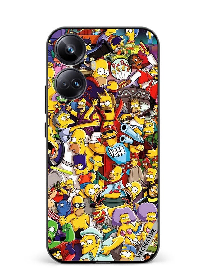 VR CREATIVE Protective Case Cover For Realme 10 Pro Plus Simpsons Design Multicolour - Image 1