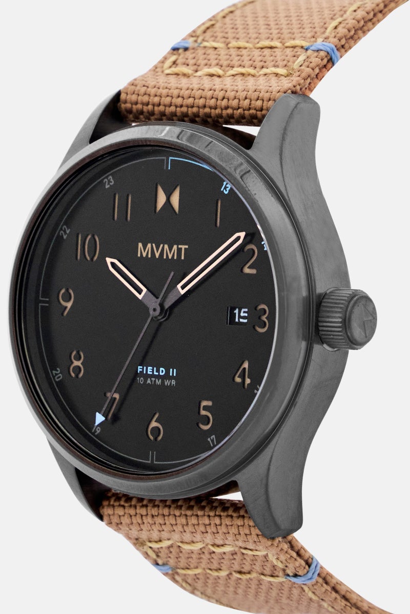 MVMT Men 28000367-D Nylon Analog Watch 41 mm, Light Brown  - Image 3