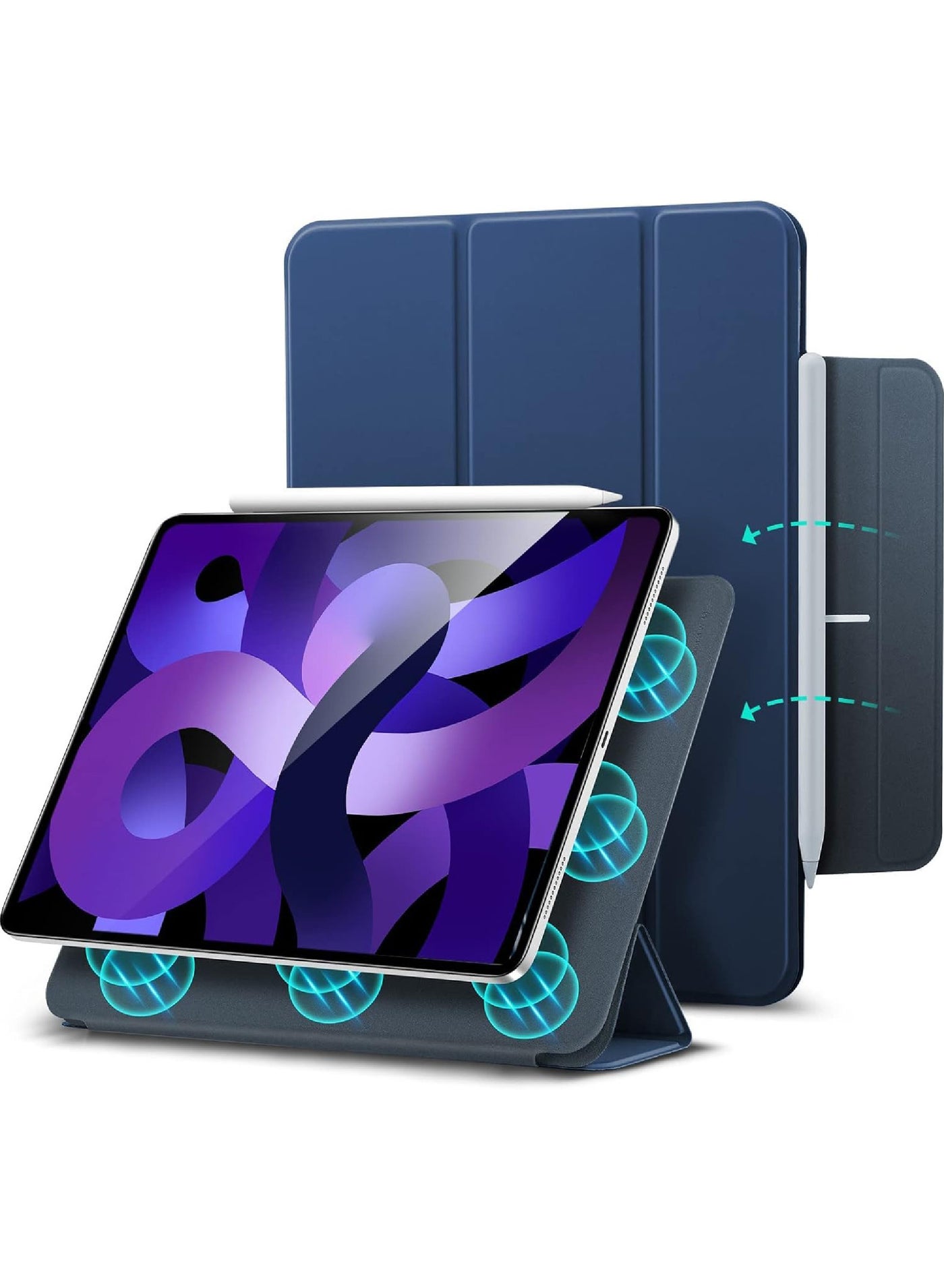Magnetic Case For iPad (A16) 11th 11 inch 2025 Gen iPad 11 Case/Case For iPad 10th Gen Case 2022 iPad 10 Case Convenient Magnetic Attachment Auto Sleep/Wake Slim Stand Cover for 11" iPad 11th 2025/10.9"iPad 10th Gen 2022 Rebound Series