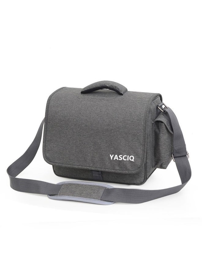 Generic DSLR Camera Bag Double Shoulder Camera Bag Portable Suitable For Canon For sony Professional Multifunctional Micro Single Portable Backpack-Color:dark Gray Large  - Image 1