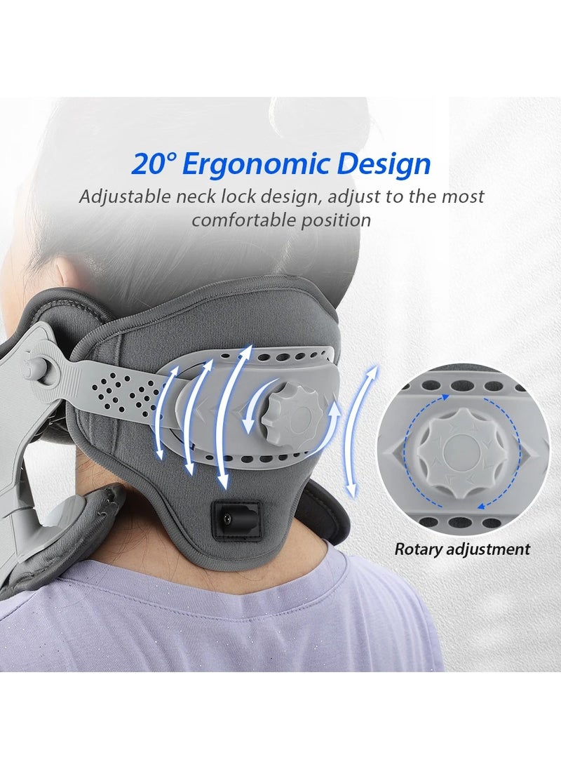 AROAQ Medical Cervical Traction Device Neck Correction Kit Neck Retractor Cervical Stretcher Heating Therapy Spine Pain Relief  - Image 2