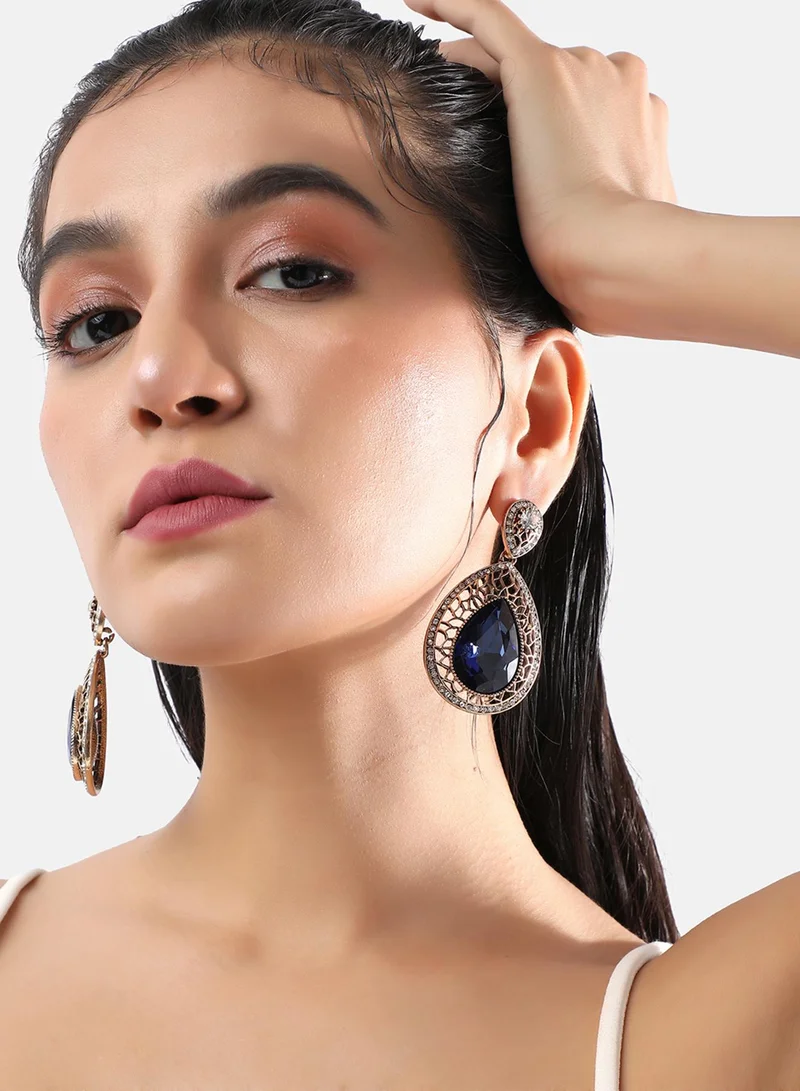 SOHI Intricate TearArtificial drop Earring Jewellery
